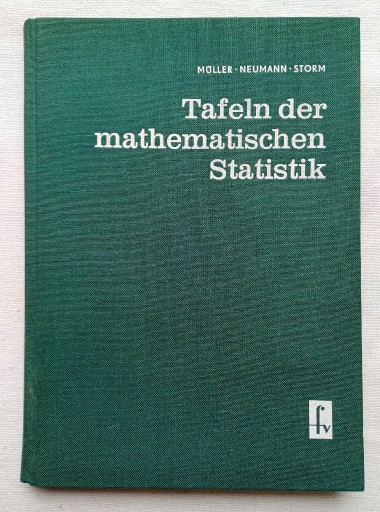 Zdjęcie oferty: Tafeln der mathematischen Statistik + Gratis