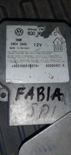 Zdjęcie oferty: Fabia I sensor airbag 6Q0909601C