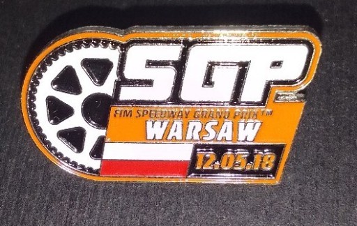 Zdjęcie oferty: Odznaka pins SGP Warszawa 2018