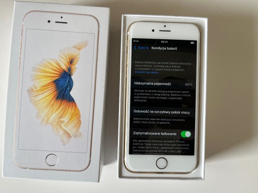 Zdjęcie oferty: Iphone 6s, Złoty, 32GB, Bateria 88%