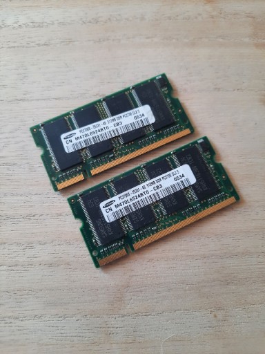 Zdjęcie oferty: 2x ram samsung DDR 512MB