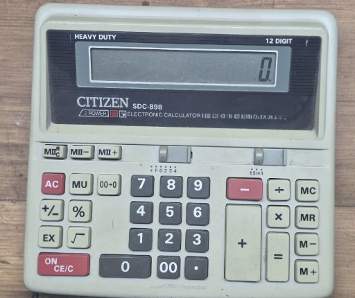 Zdjęcie oferty: Kalkulator Citzen SDC-898 HEAVY DUTY