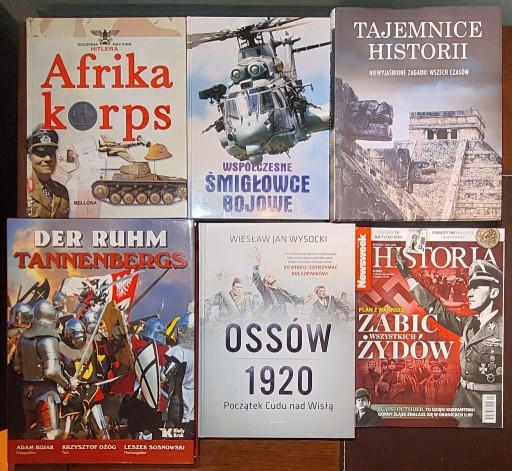 Zdjęcie oferty: Historia + śmigłowce bojowe - zestaw 6 pozycji