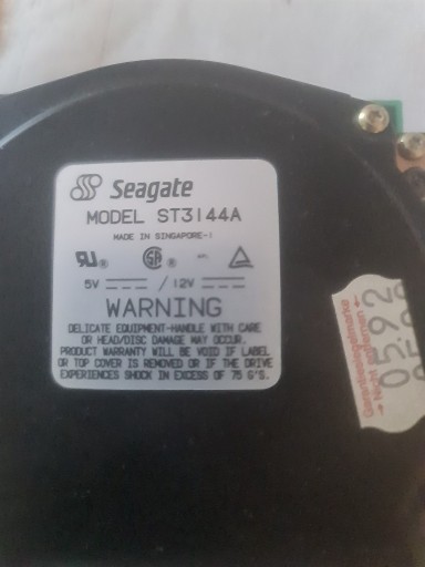 Zdjęcie oferty: Dysk twardy retro Seagate 130 MB jak nowy
