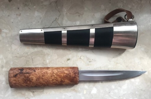 Zdjęcie oferty: Noz jakucki recznie kuty DobunKnives 13cm x12mf