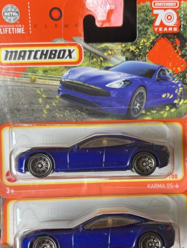 Zdjęcie oferty: MATCHBOX resoraki Mattel KARMA GS-6 + gratis