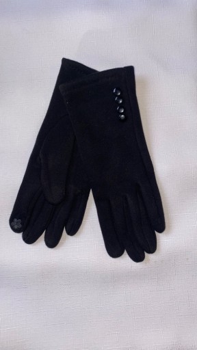 Zdjęcie oferty: Rękawiczki damskie ocieplane futerkiem czarne
