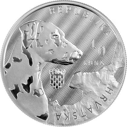 Zdjęcie oferty: Croatia: Dalmatian Dog 1 uncja Srebra 2021