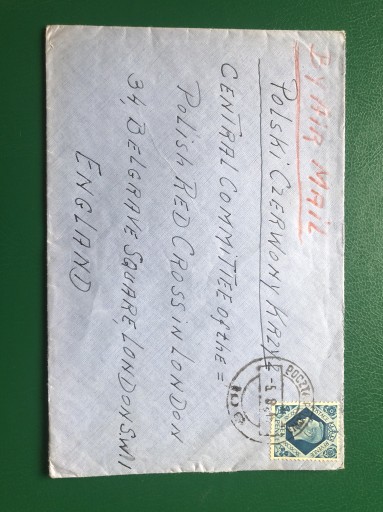 Zdjęcie oferty: Poczta Polowa 1946 Great Britain Red Cross