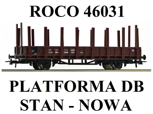 Zdjęcie oferty: GLEDZIU KOLEJKA PIKO - WAGON PLATFORMA DB ROCO