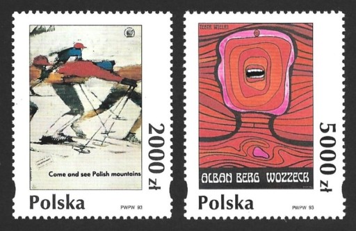 Zdjęcie oferty: 1993r. Seria znaczków Fi. 3327 - 3328 **.