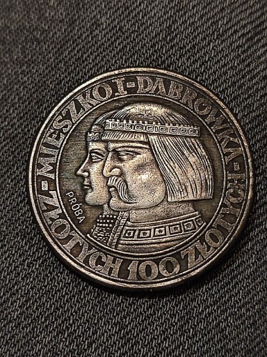 Zdjęcie oferty: 100 złotych 1960 prl mieszko Polska wykopki monet