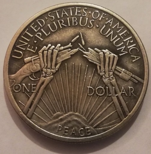 Zdjęcie oferty: Peace Dollar przełamany karabin dolar pokoju