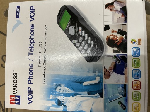 Zdjęcie oferty: Telefon VoiP do skype czarny nowy