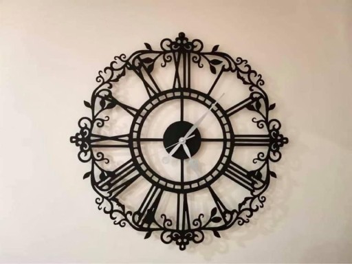 Zdjęcie oferty: Zegar ścienny metalowy loft 50cm ażurowy 
