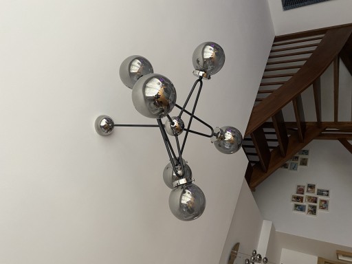 Zdjęcie oferty: Żyrandol Alfa Sagito srebrna lampa 6x e14