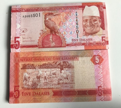 Zdjęcie oferty: Gambia 5 Dalasis 2015 P31 UNC [zdj poglądowe]