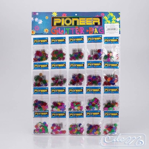 Zdjęcie oferty: Cekiny w kształcie kwiatka mix kolor 20 torebek