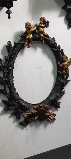 Zdjęcie oferty: Rama na lustro obraz aniołki liście dębu ptaszki