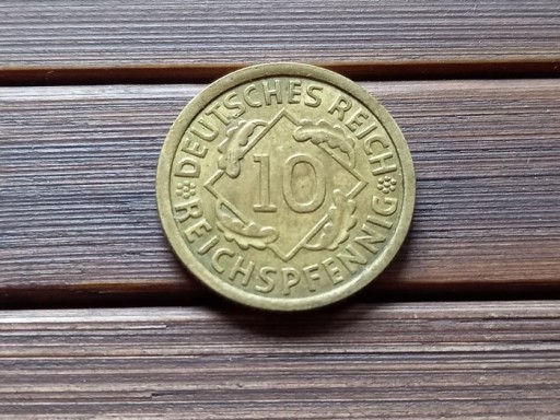 Zdjęcie oferty: ,Republika Weimarska, 10 Reichspfennigów, 1930 r A