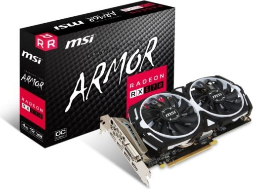 Zdjęcie oferty: Karta Graficzna RX 570 MSI Armor 4GB Gw.!