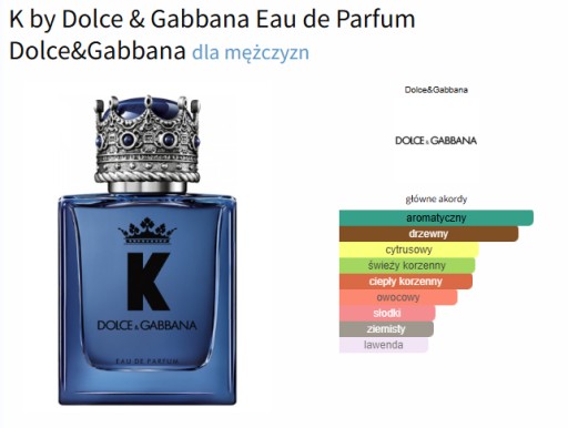Zdjęcie oferty: Próbka 2ml k by dolce & gabbana eau de parfum dolce&gabbana