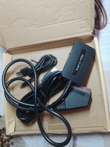 Zdjęcie oferty: ADAPTER Scart na HDMI z kablem HDMI 720P/1080P