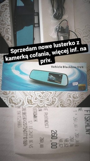 Zdjęcie oferty: Lusterko kamerka samochodowa