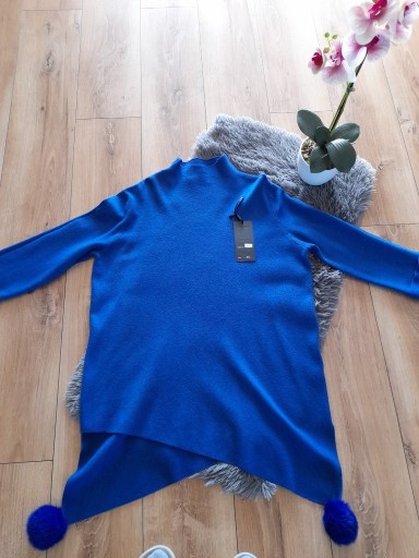 Zdjęcie oferty: Sweter półgolf niebieski w rozmiarze M/L
