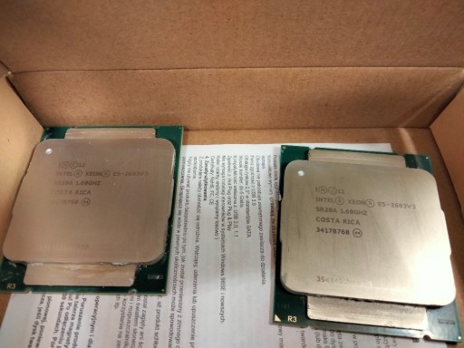 Zdjęcie oferty: procesory XEON E5-2603 v3 2 sztuki