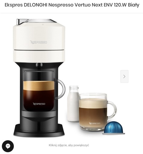 Zdjęcie oferty: Ekspres DELONGHI Nespresso Vertuo Next ENV 120.W