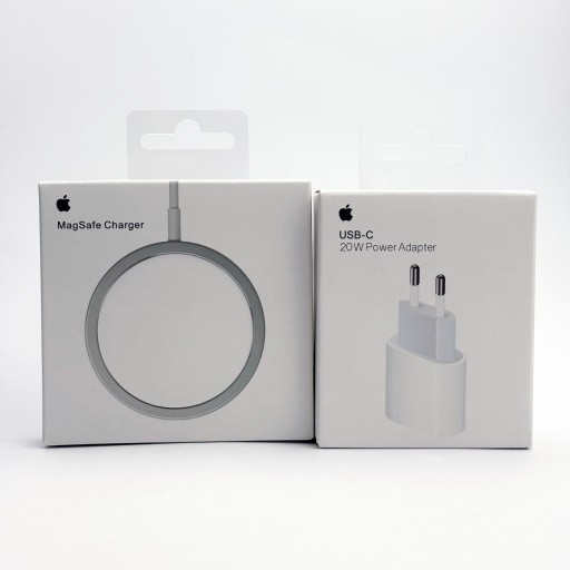Zdjęcie oferty: ŁADOWARKA INDUKCYJNA MAGSAFE 15W + ADAPTER SZYBKIEGO ŁADOWANIA USB-C 20W