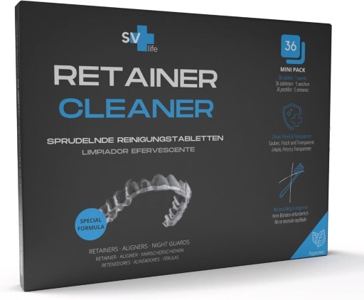Zdjęcie oferty: Retainer Cleaner SV life 126 tabl czyszczenie protez Aktywny Tlen