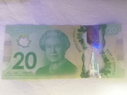 Zdjęcie oferty: Banknot 20 dolarów canadyjskich