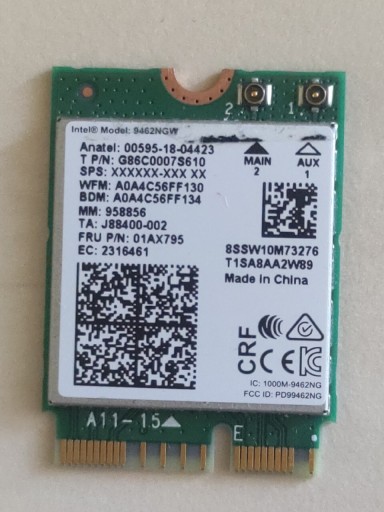 Zdjęcie oferty: Intel 9462NGW karta Wi-fi