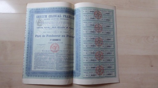 Zdjęcie oferty: Omnium Colonial Francais 1899'