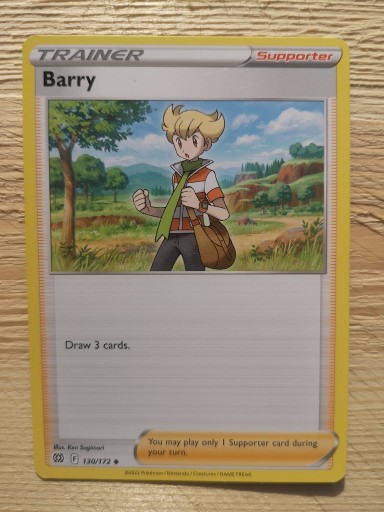 Zdjęcie oferty: Karty pokemon Trener Barry 130/172