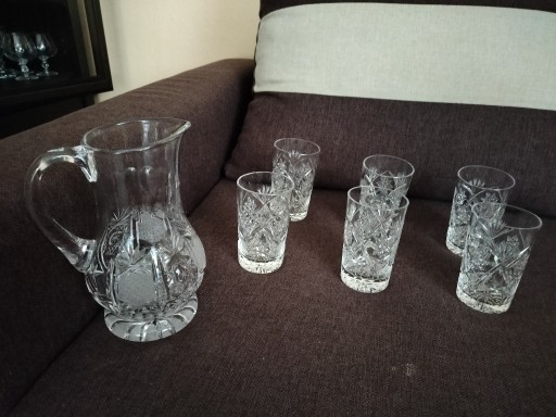 Zdjęcie oferty: Kryształ dzbanek i 6 szklanek 