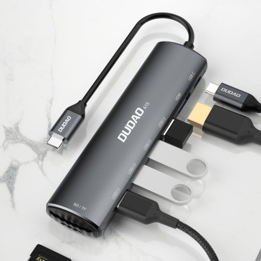 Zdjęcie oferty: HUB USB 8in1 Typ-C 60W HDMI 4K Dudao