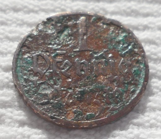 Zdjęcie oferty: Wolne miasto Danzig Gdańsk 1 fenig pfennig 1937