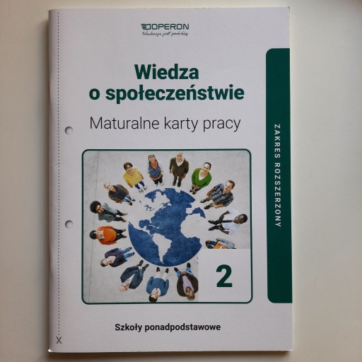 Zdjęcie oferty: Wiedza o społeczeństwie 2, roz.Karty pracy, Operon