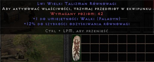 Zdjęcie oferty: D2R Diablo 2 Talizman +1 Um. Walki Paladyn