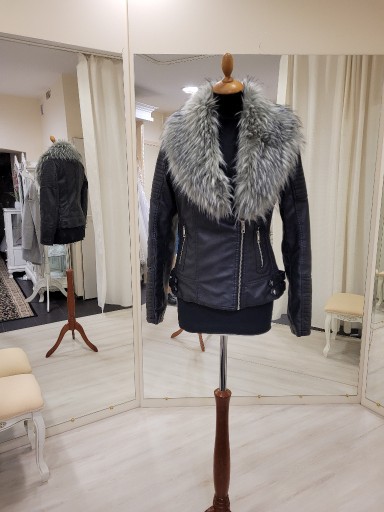 Zdjęcie oferty: Przepiękna kurteczka na zimę skórka ocieplana fute