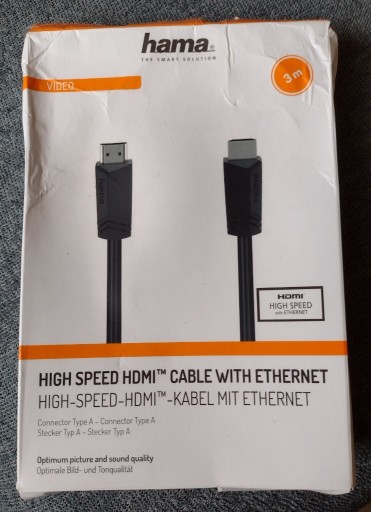 Zdjęcie oferty: Hama HDMI/HDMI, 3m kabel HDMI HDMI Typu A Standard