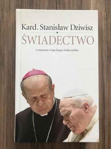 Zdjęcie oferty: „Świadectwo” Kard. Stanisław Dziwisz jak nowa 