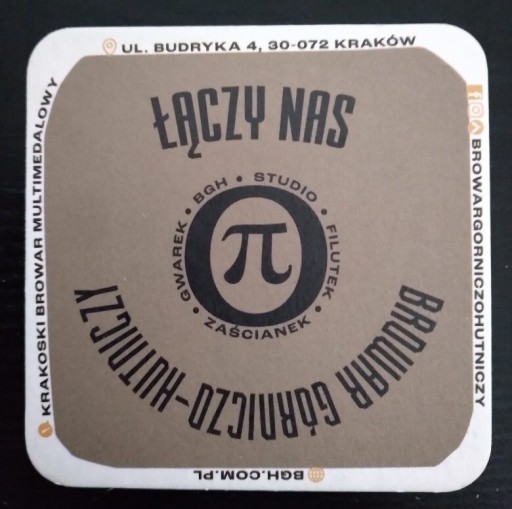 Zdjęcie oferty: Podstawka browar GórniczoHutniczy Kraków KRAGH-004