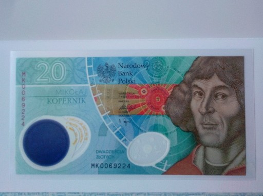 Zdjęcie oferty: 20 zł Mikołaj Kopernik 2023 banknot kolekcjonerski
