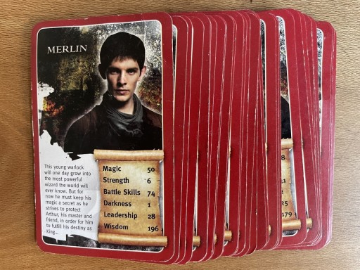 Zdjęcie oferty: TOP TRUMPS  Specials MERLIN kolekcja 28 kart