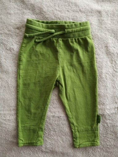 Zdjęcie oferty: Zielone bawełniane spodnie dresowe dresy legginsy H&M 68 jak nowe