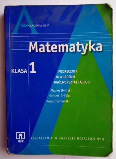 Zdjęcie oferty: Matematyka 1 podręcznik - Maciej Bryński